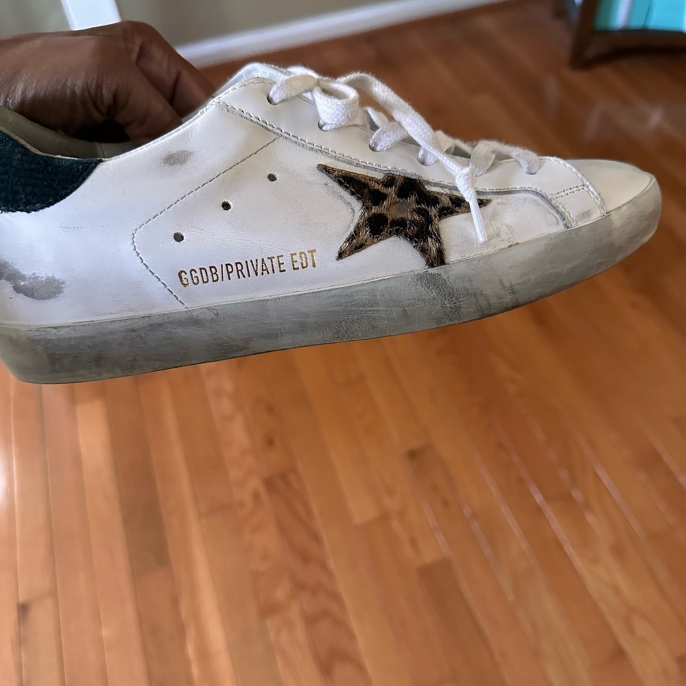 Golden Goose Ball Star Leopard Sneakers